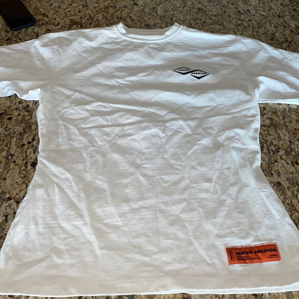 Heron preston white t-shirt men